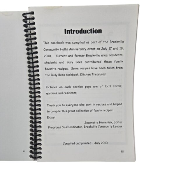 2010 Cookbook Brookville Family Favorites Brookville Community League Alberta - Picture 5 of 16